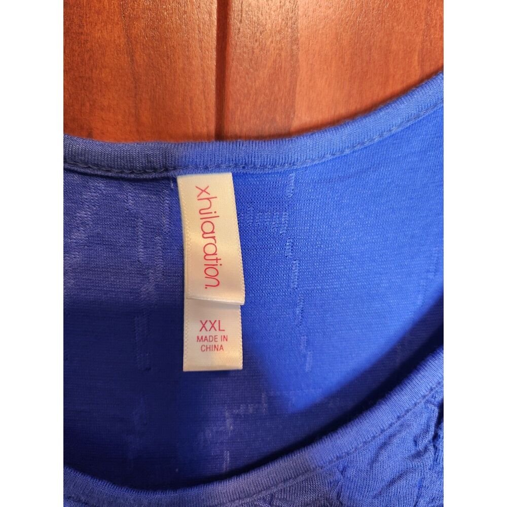 xhilaration Vibrant Blue Puckered Textured Fabric Tank Mini Dress Size XXL - Picture 4 of 6